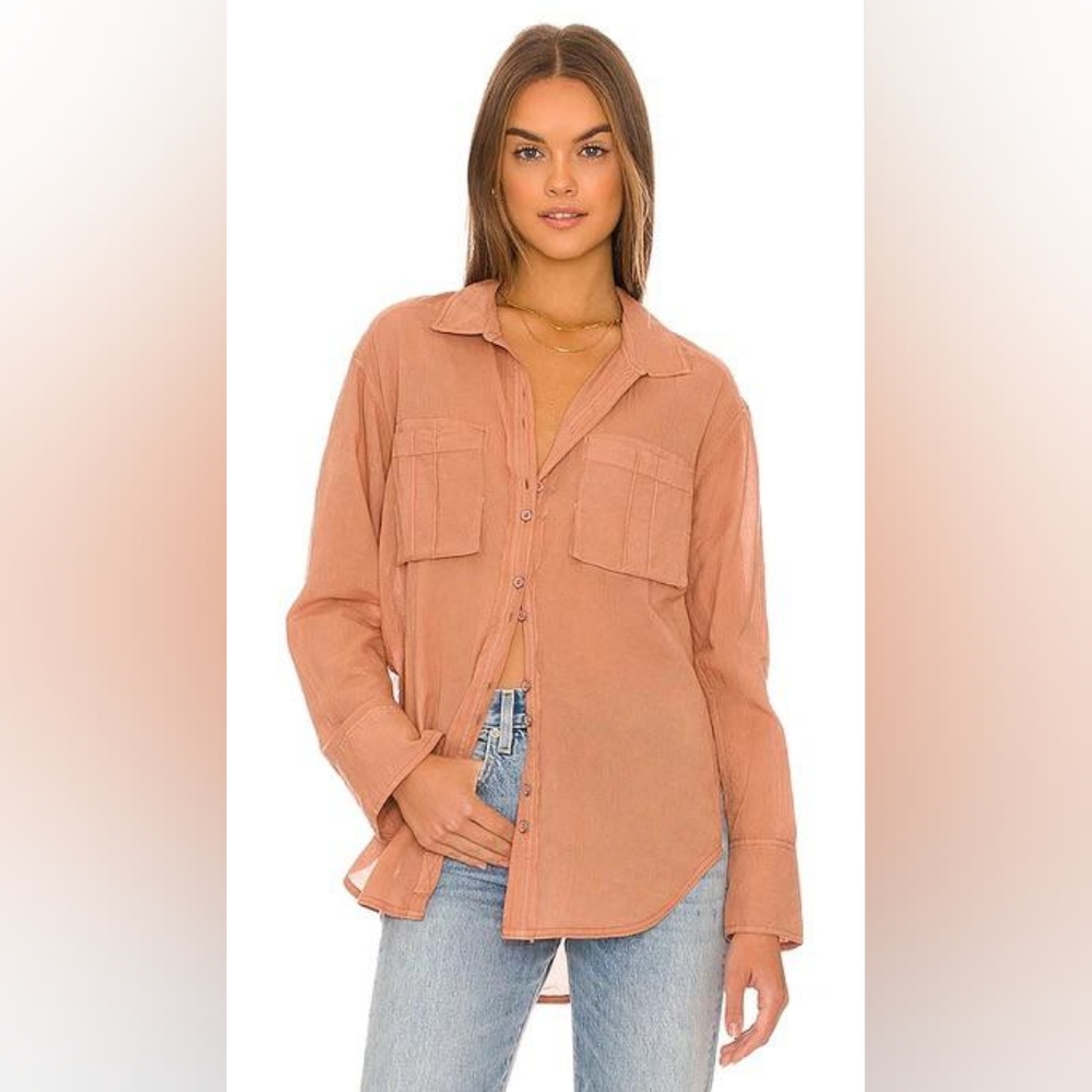 FREE PEOPLE BUTTON DOWN SHIRT